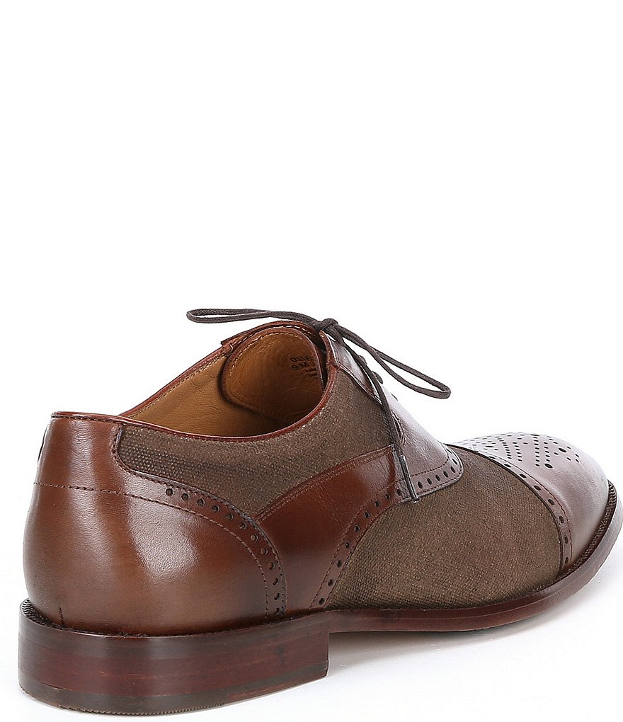 Flag LTD. Men's Hamilton Leather Canvas Cap Toe Dress Shoes