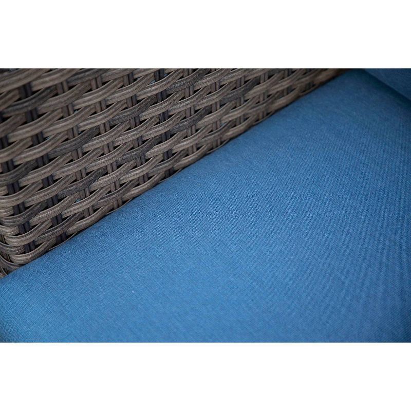 Pepperidge 6pc Deep Seating Set with Sunbrella Fabric Blue - Canopy Home and Garden