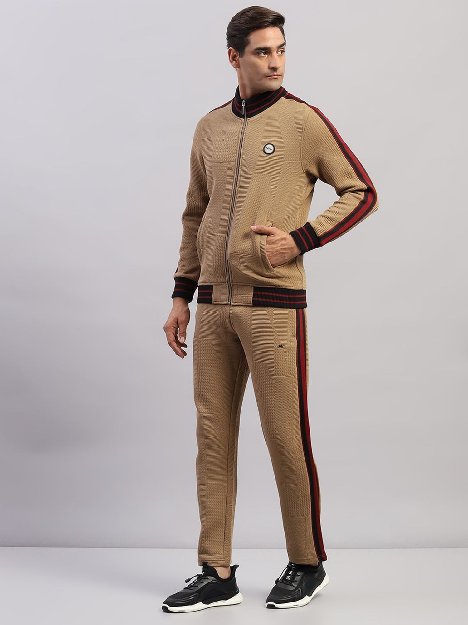 Rock.It Blue Regular Fit Printed TrackSuit