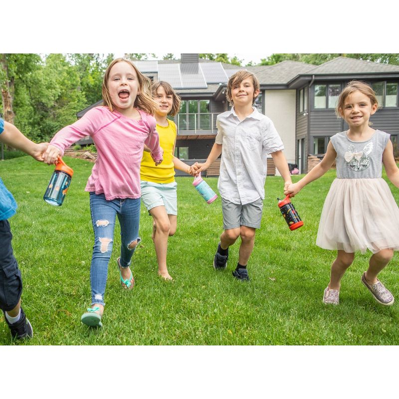 EcoVessel 12oz BPA-Free Reusable Plastic Kids' Water Bottle with Straw - Camping