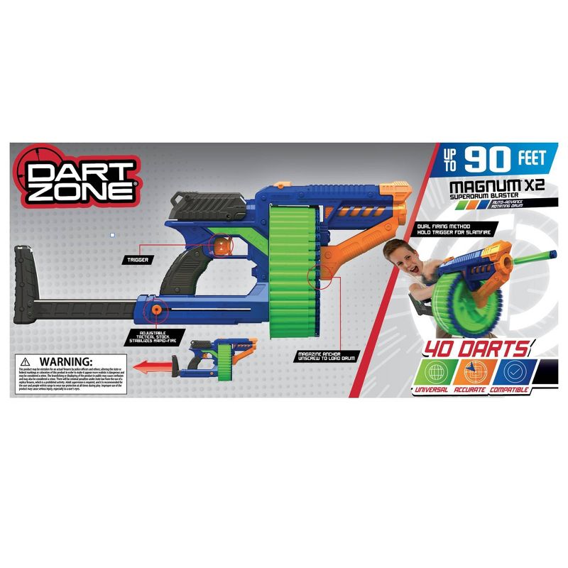 Dart Zone Magnum X2 Superdrum Dart Blaster