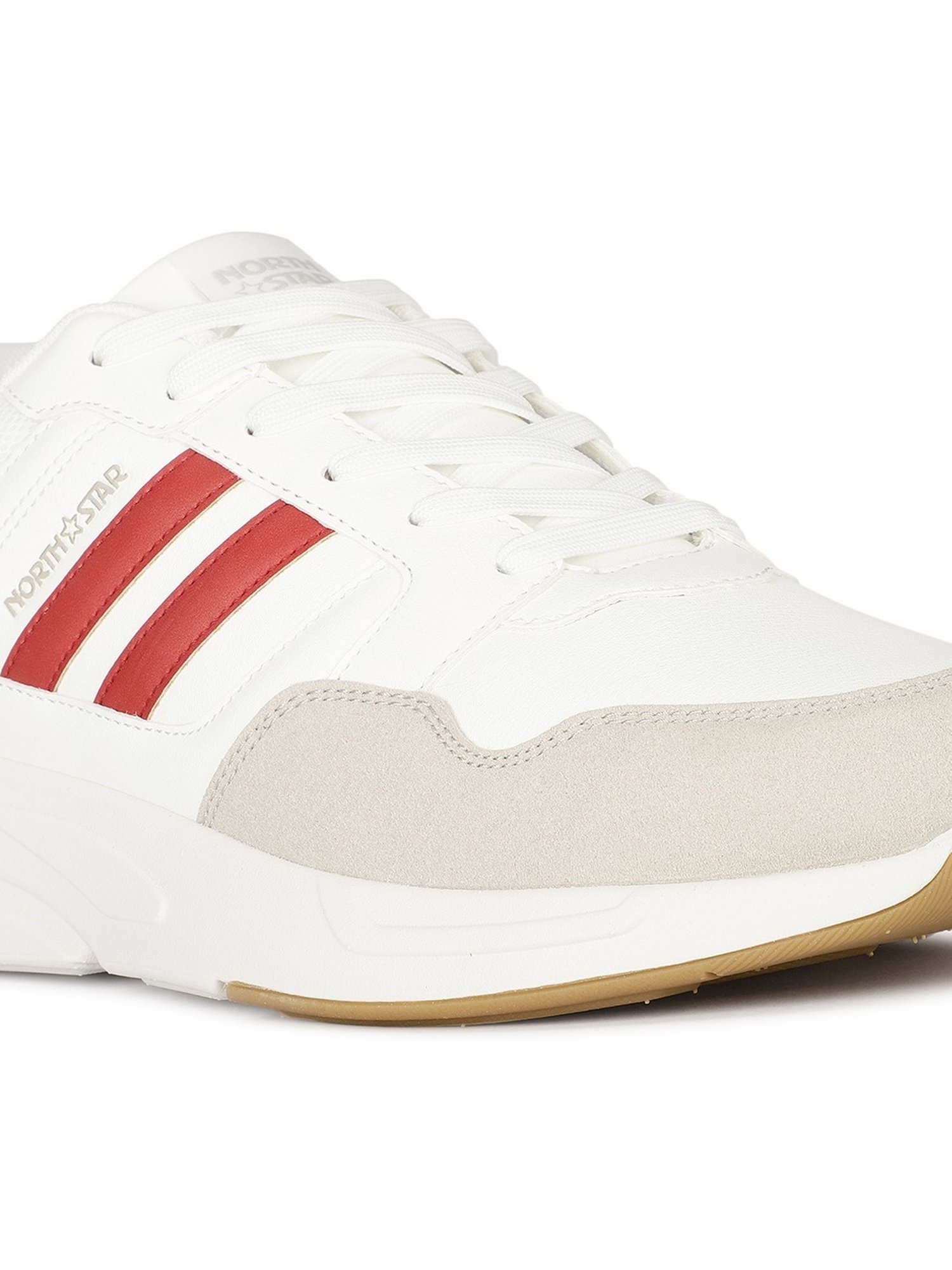 North Star by Bata Men's SILCE White Running Shoes