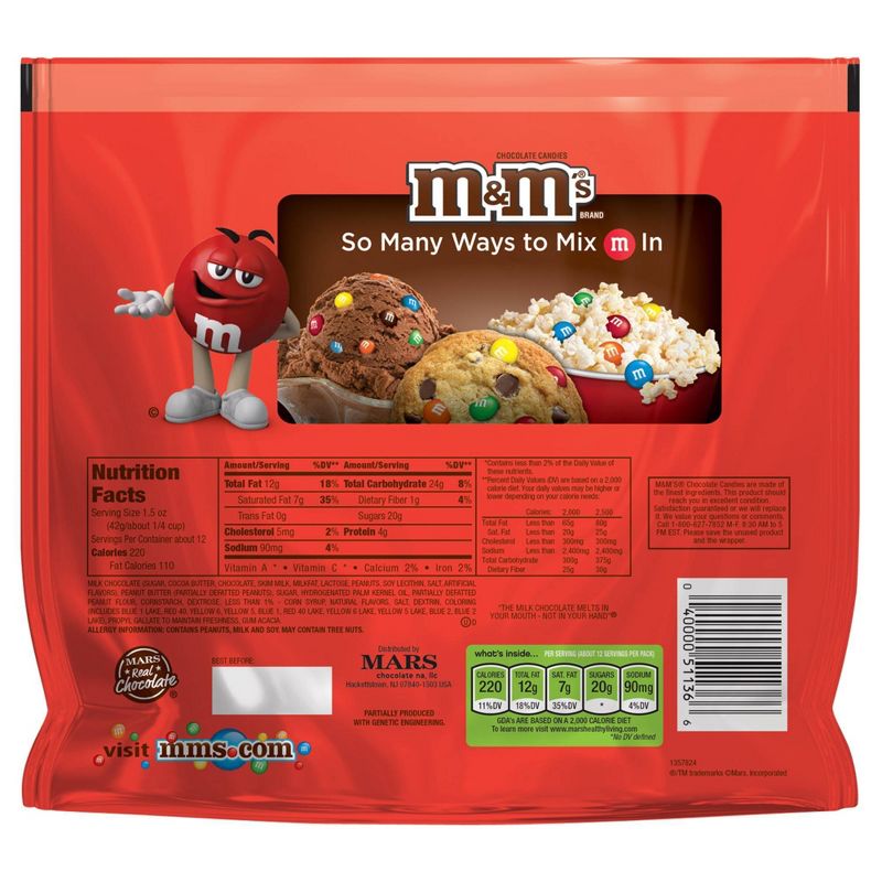 M&M's Peanut Butter Family Size Chocolate Candies - 18.4oz