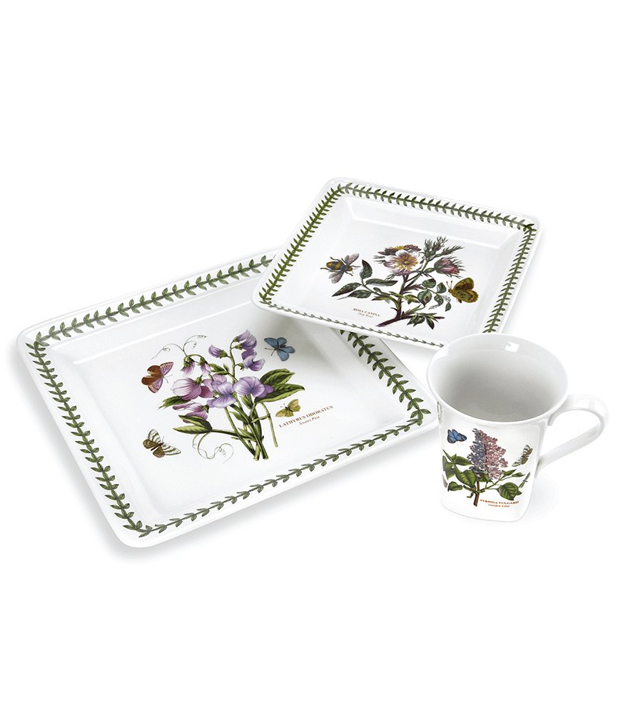 Portmeirion Botanic Garden Square 12-Piece Dinnerware Set