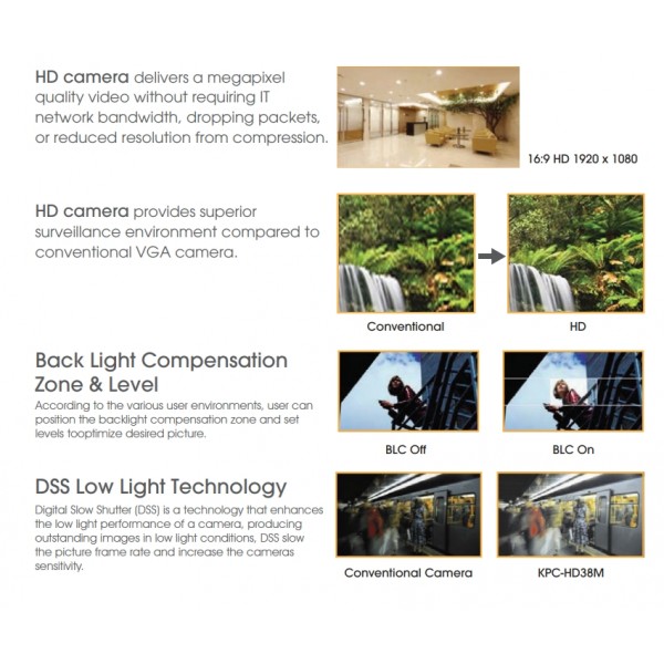 KTnC KTC-HMB7823-HWX HD-SDI, EX SDI bullet camera Full 1080p 2 Megapixel, 3.6mm lens, Sony CMOS, OSD joystick ( New Version of KPC-HDB230M )