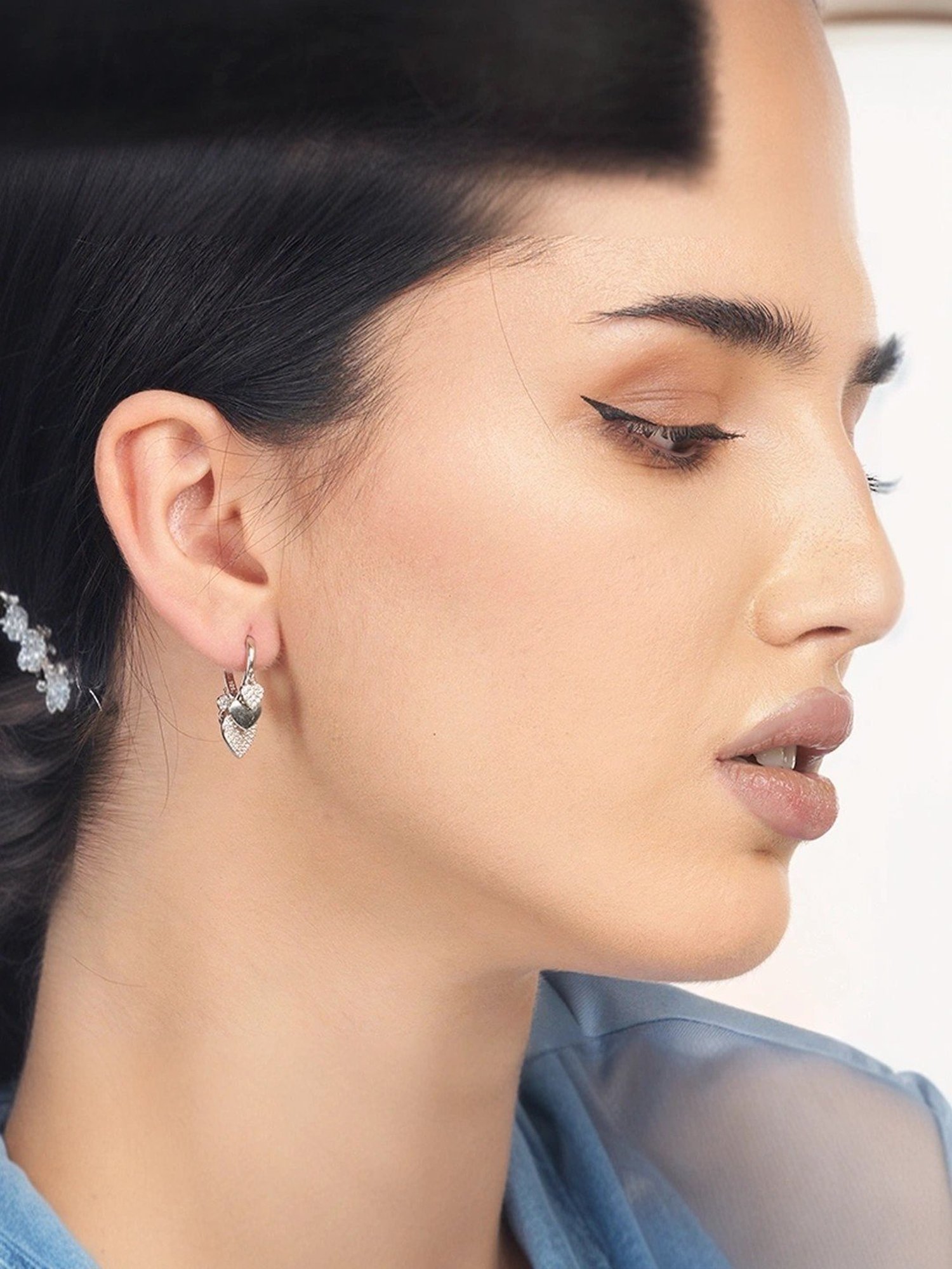 Clara 92.5 Sterling Silver Maude Earrings for Women