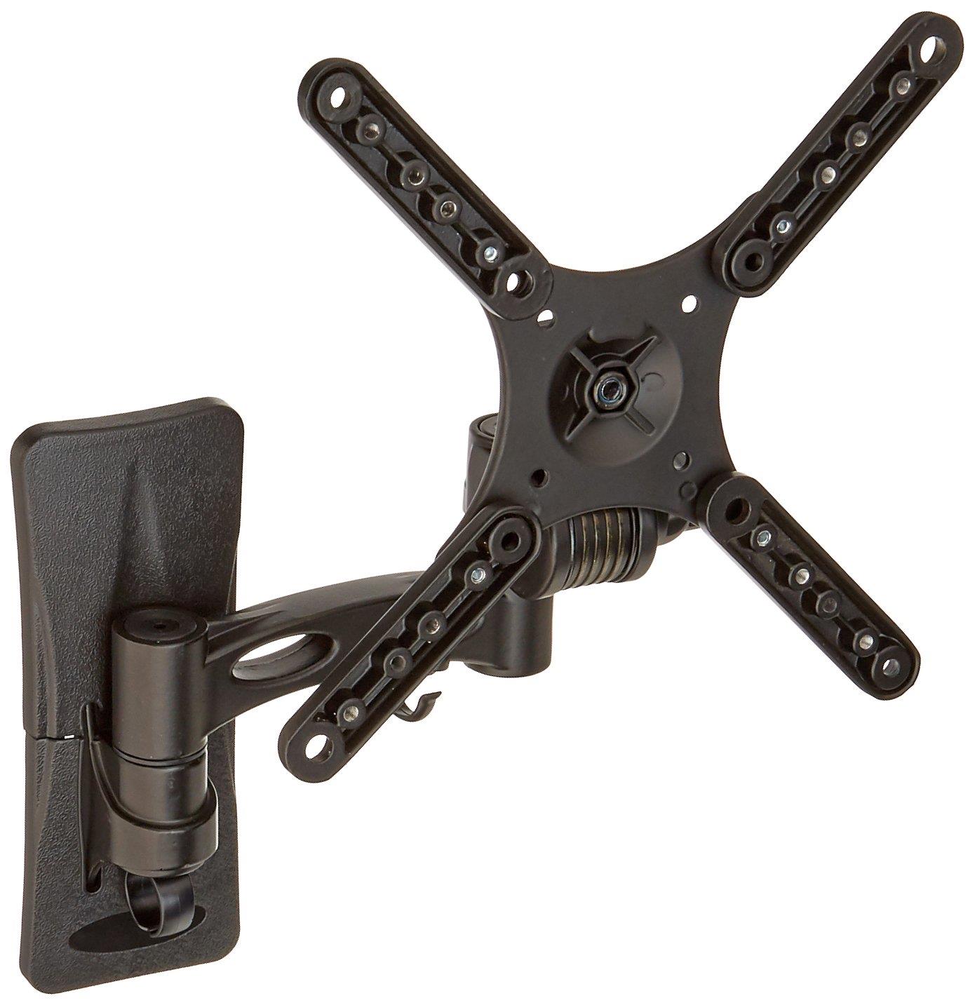 Displays2go W1AM1032M3 TV Wall Mount Bracket Fits 10-32 Inches, Black Metal