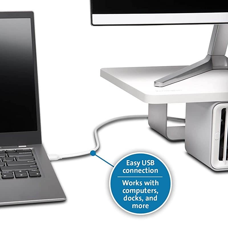 Cool View Wellness Monitor Stand with Desk Fan K55855WW