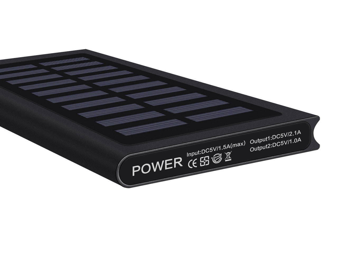 Lurkwolfer Solar Charger, 10000mAh Portable Outdoor Solar Power Bank, Camping External Backup Battery  USB 5V 1A/2A Outputs & Flashlights for All Cell Phones, Tablets and Electronic Devices