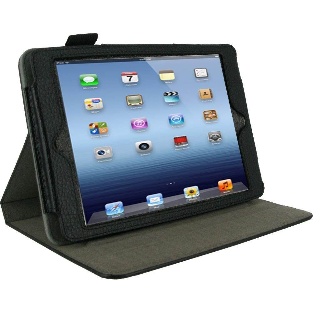 Dual-View Folio Case Cover for iPad Mini Color: Black