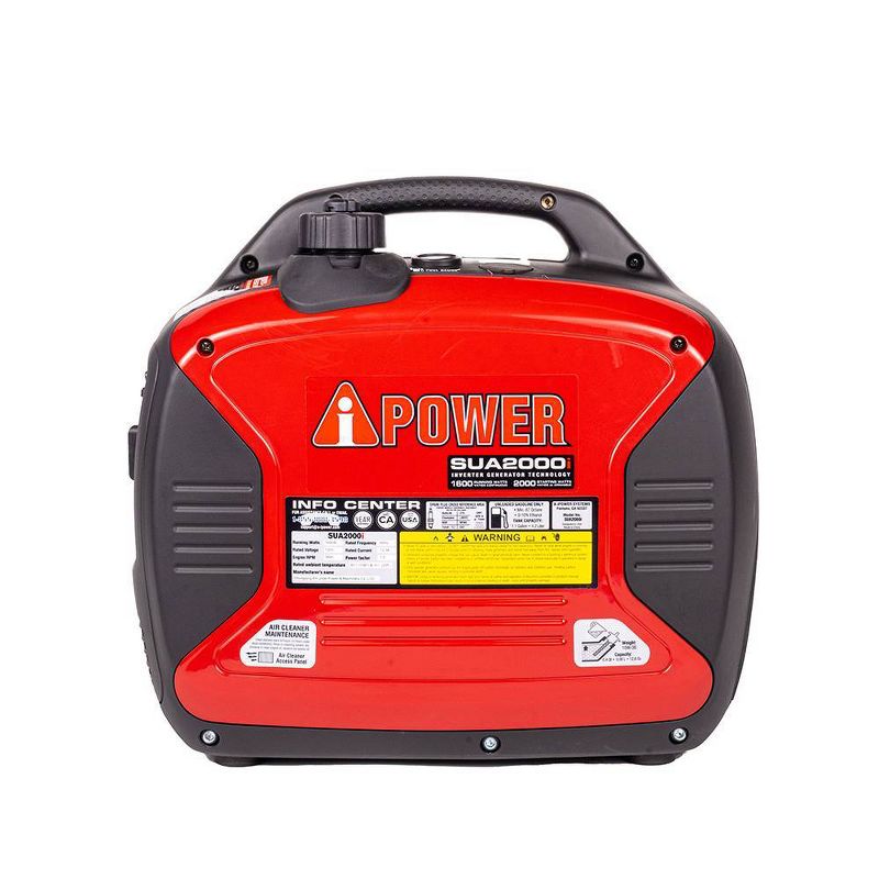 2000 Watt Ultra-Quiet Gasoline Powered Inverter Portable Generator With Parallel Capability - A-iPower