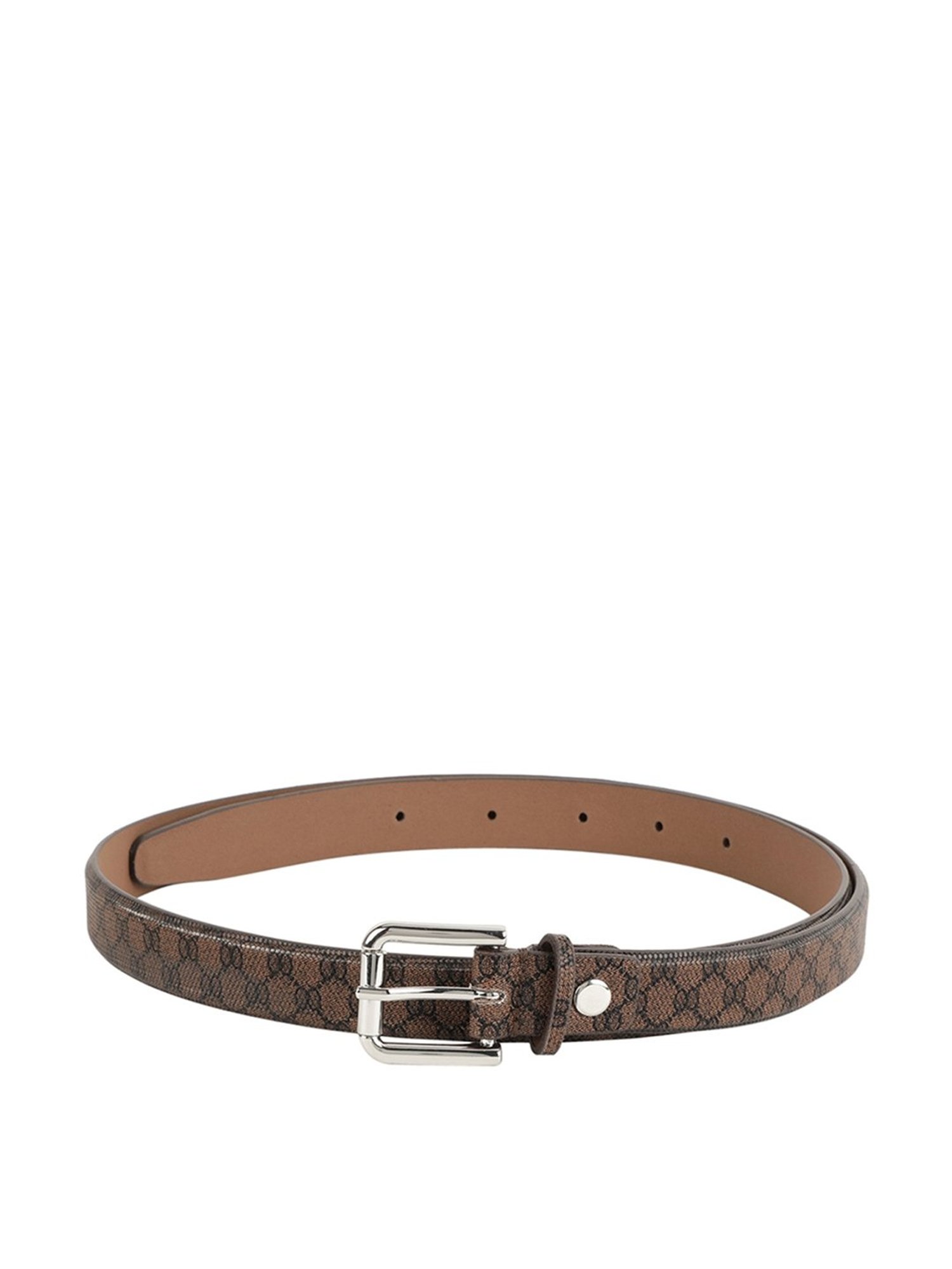Alvaro Castagnino Brown Narrow Belt for Women