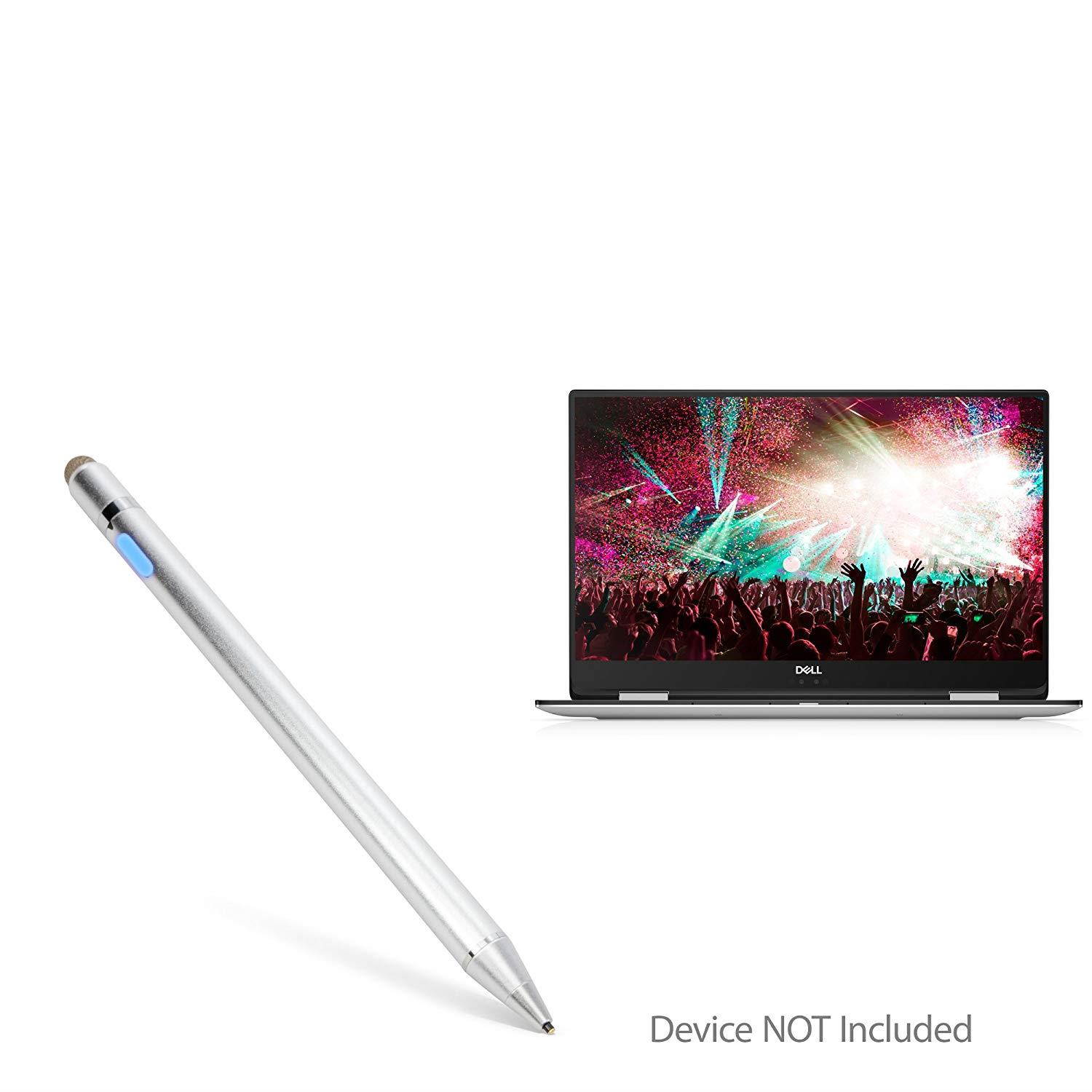 BoxWave Dell XPS 15 2-in-1 (9575) Stylus Pen, [AccuPoint Active Stylus] Electronic Stylus with Ultra Fine Tip for Dell XPS 15 2-in-1 (9575) - Metallic Silver