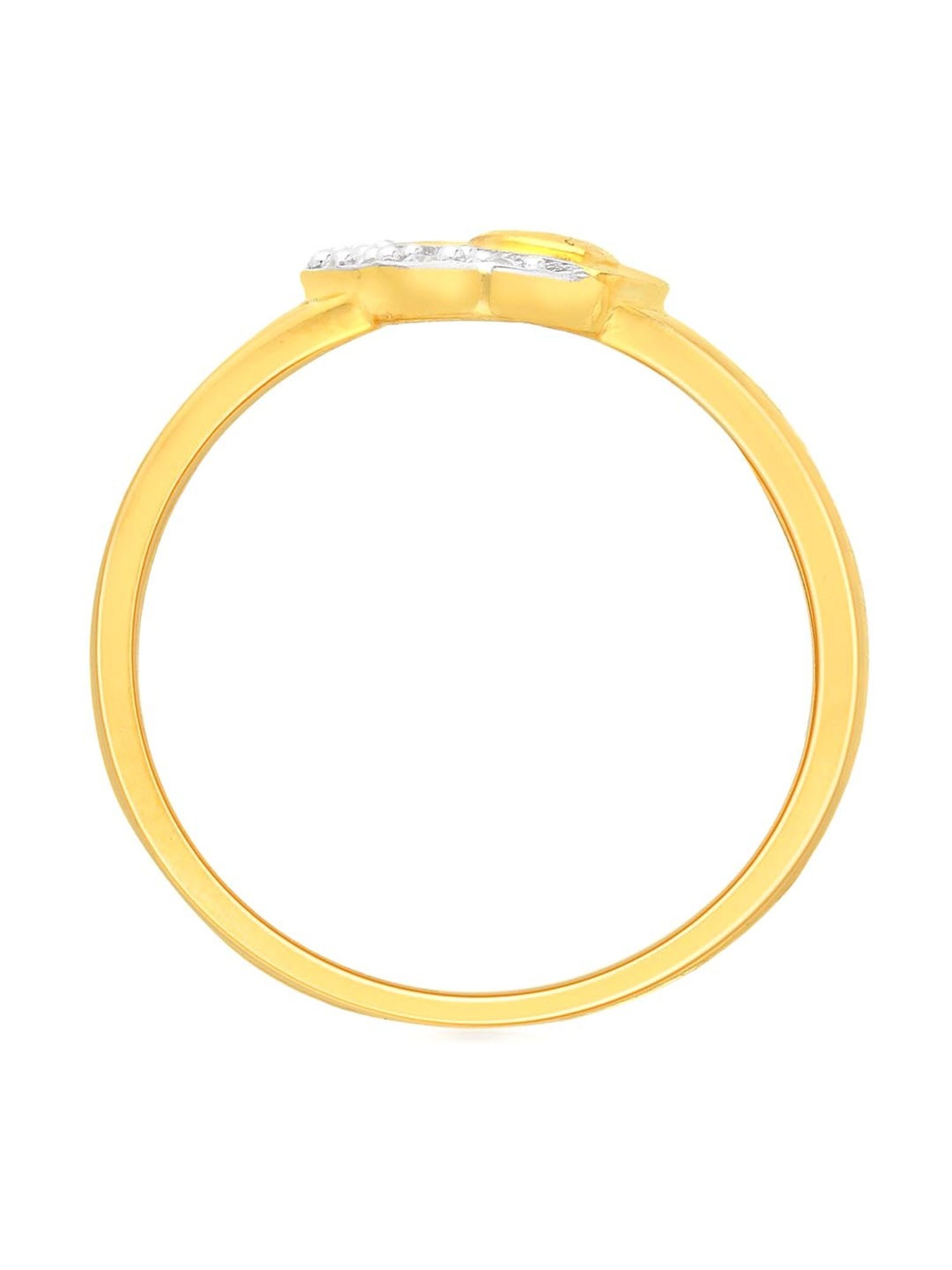 Malabar Gold and Diamonds 18k Gold Heart Ring for Women