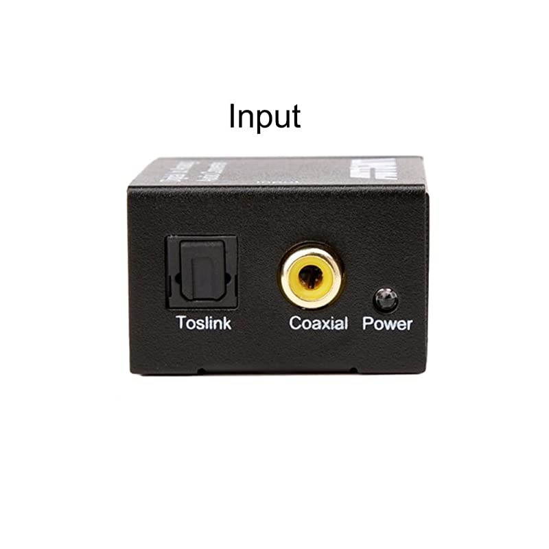 Digital Coaxial Toslink Adapter with Optical Cable 35mm Audio Cable and USB Power Cable