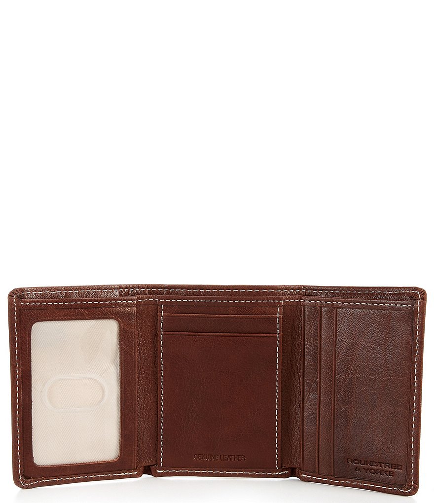 Roundtree & Yorke England Trifold Leather Wallet