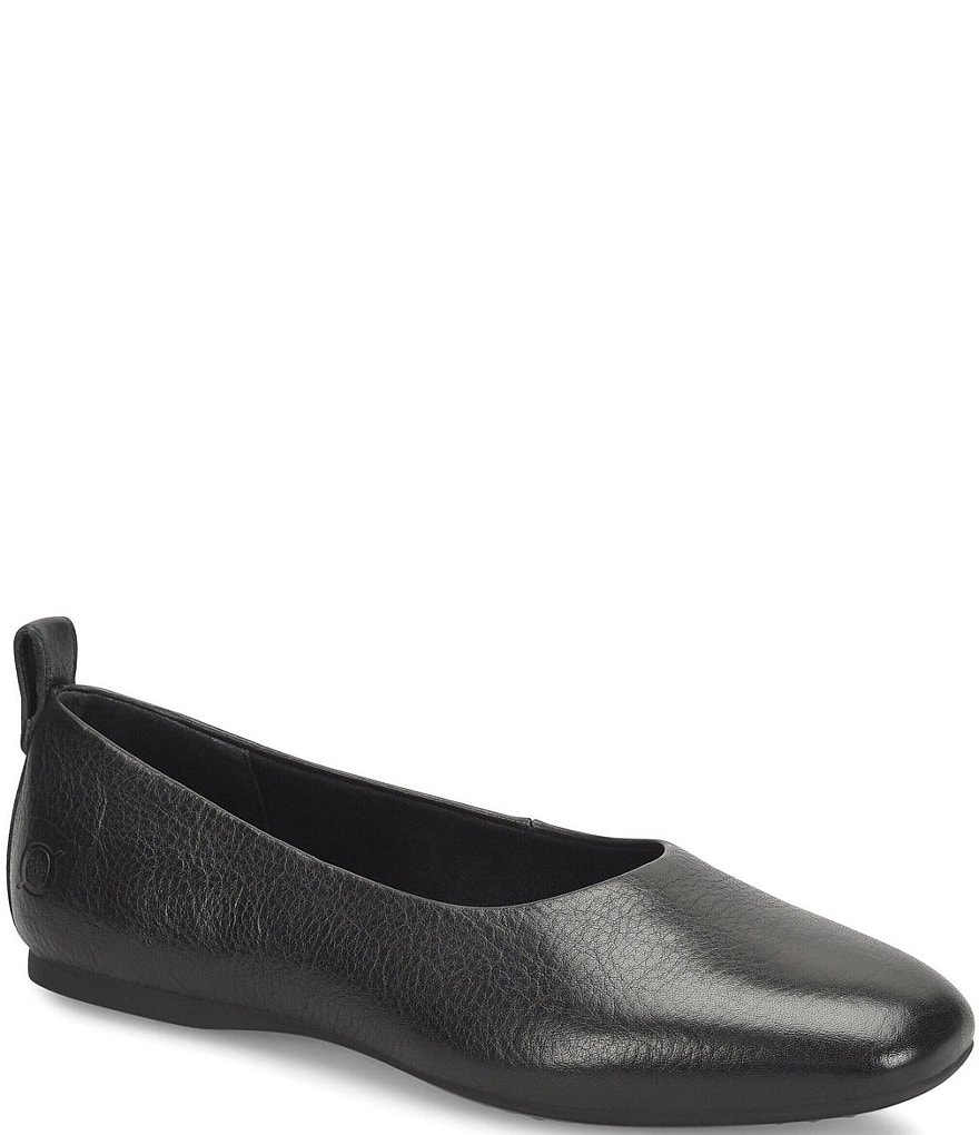 Born Beca Leather Slip-On Flats