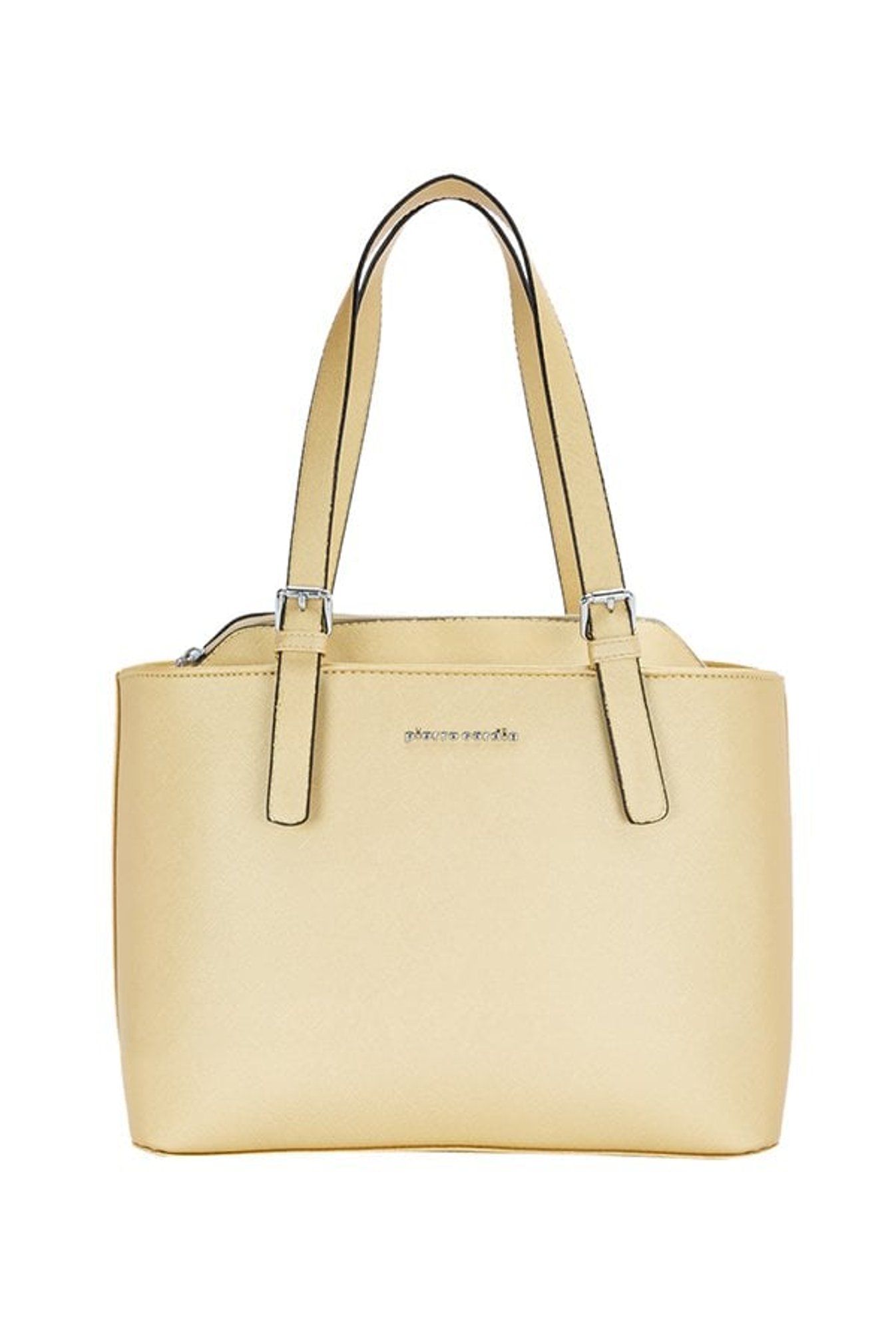 Pierre Cardin Golden Solid Shoulder Handbag
