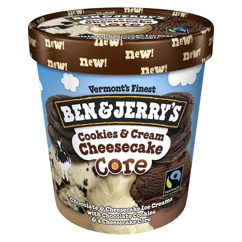Ben and Jerry's Ice Cream Cookies and Cream Cheesecake - 16oz