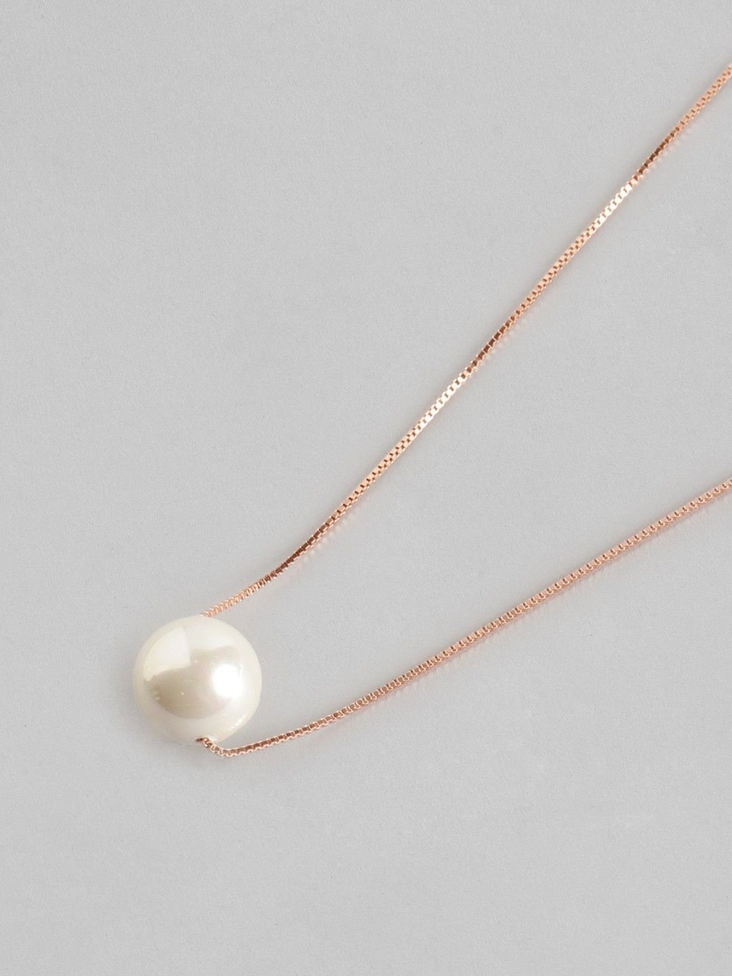 Zavya 92.5 Sterling Silver Freshwater Pearl Necklace for Women