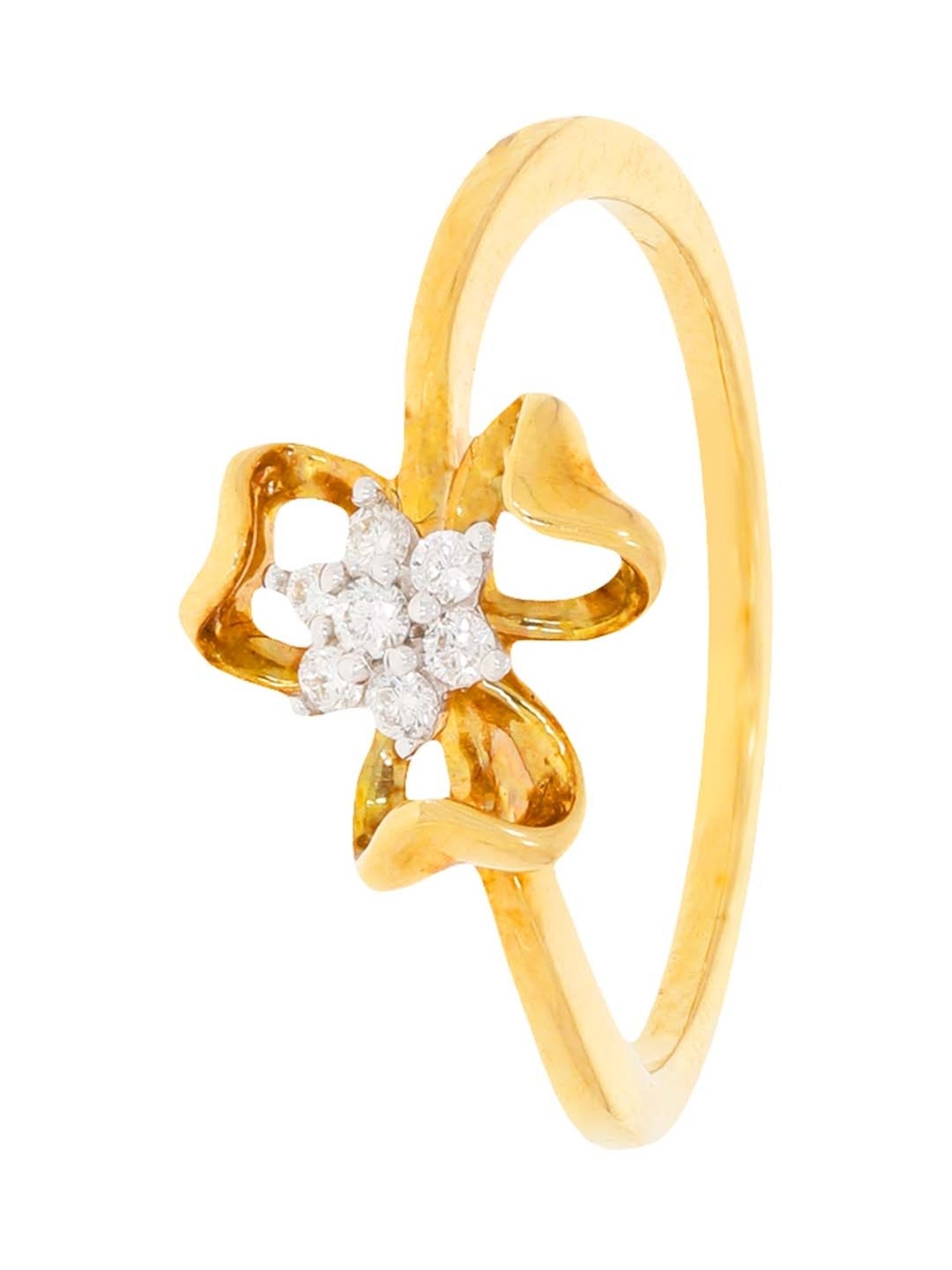 Waman Hari Pethe Jewellers 18k Gold & Diamond Ring for Women