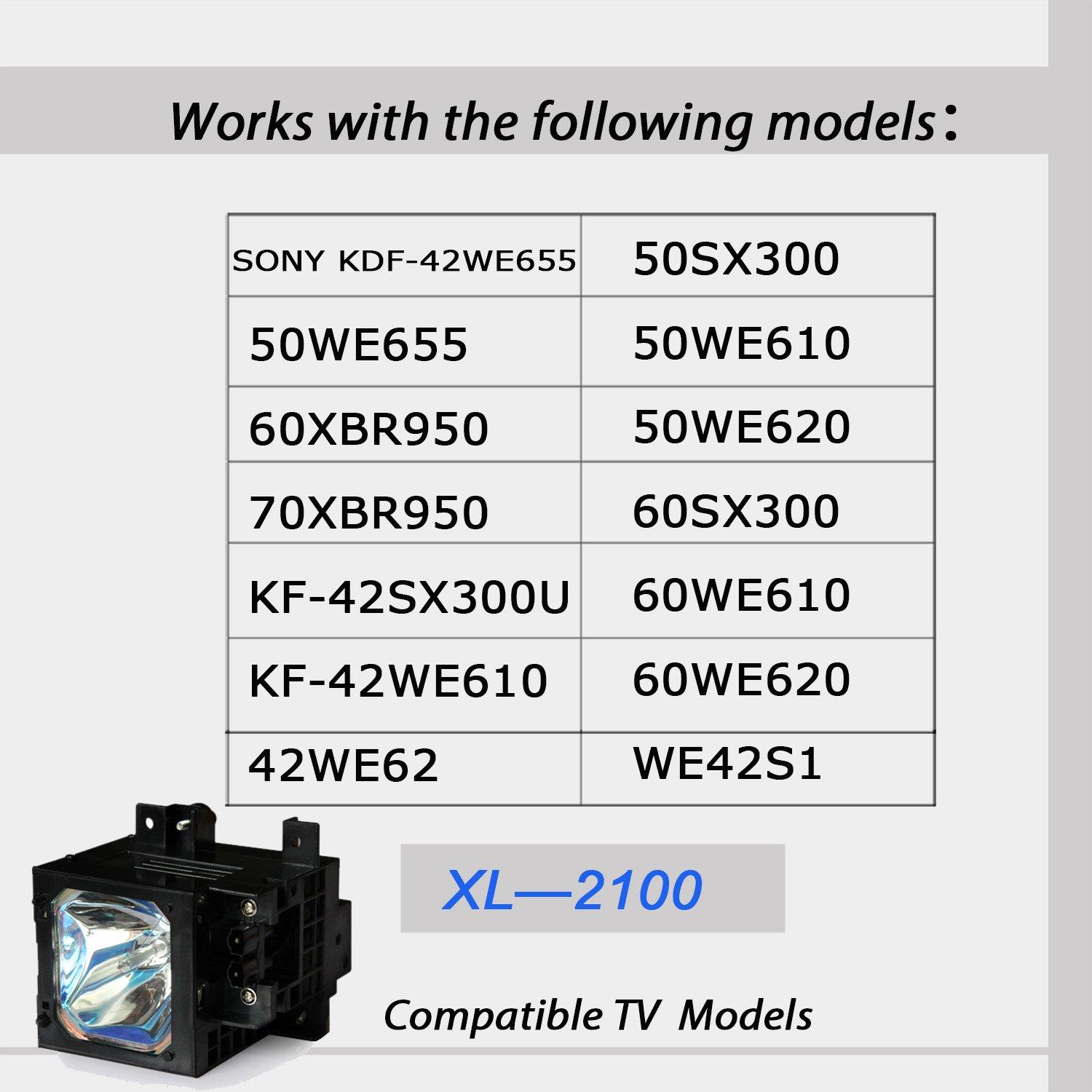 XL-2100 A1606034B / XL2100/U/ XL-2100U Replacement Lamp with Housing for Sony TVs
