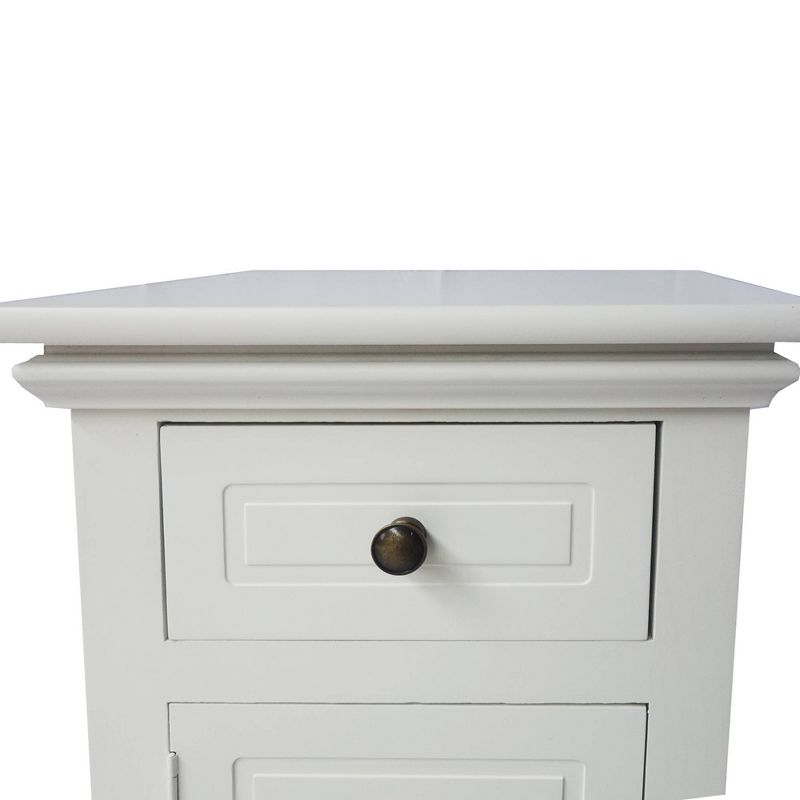 Kolczak Boho Handcrafted Mango Wood 2 Door Cabinet Light Gray - Christopher Knight Home