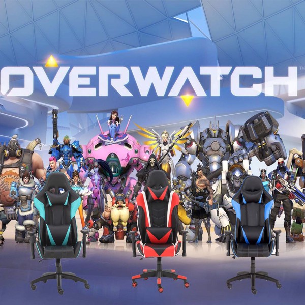 Gaming Chair, High Back PU Leather Office Chair, Adjustable Video Gaming Chairs, Swivel Racing Chair