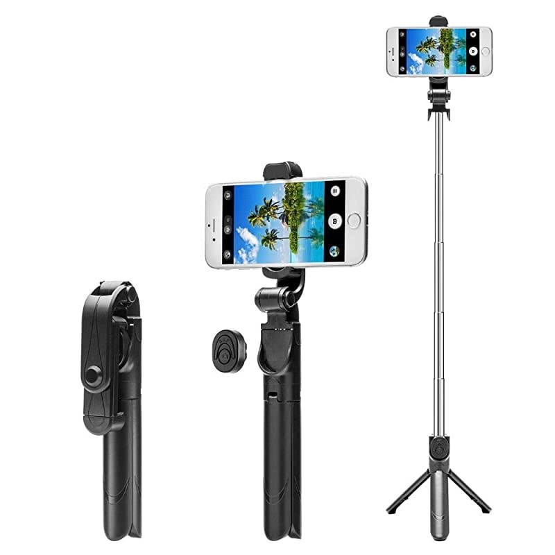 Selfie Stick Tripod Bluetooth Extendable Phone Tripod Stand Selfie Stick with Wireless Remote Shutter for iPhone 11 ProXs MAXXRXSX Galaxy Note 10Note 10 PlusS9 and More