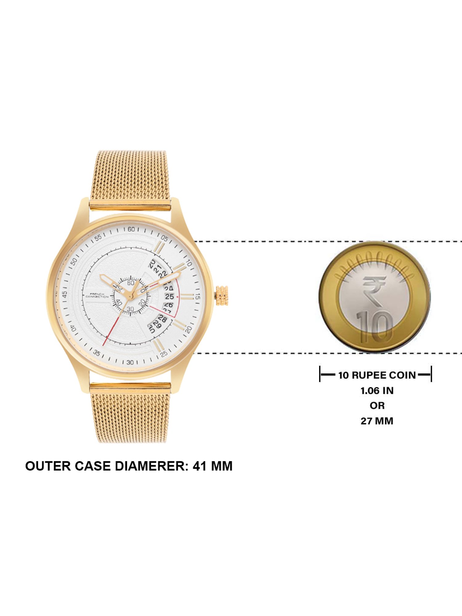 French Connection FCN00026E Atout Analog Watch for Men