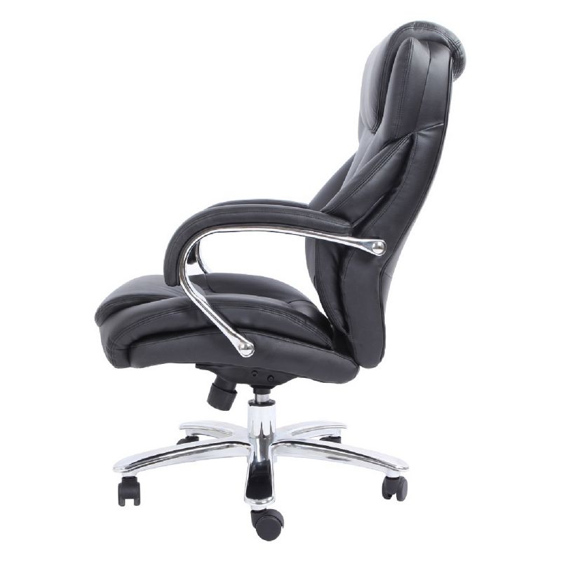 Admiral III Big and Tall Executive Leather Chair Black - OneSpace