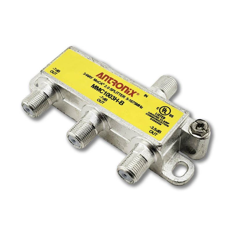 3 way antronix mmc1003hb 51675 mhz moca 2.0 splitter for frontier formerly verizon fios