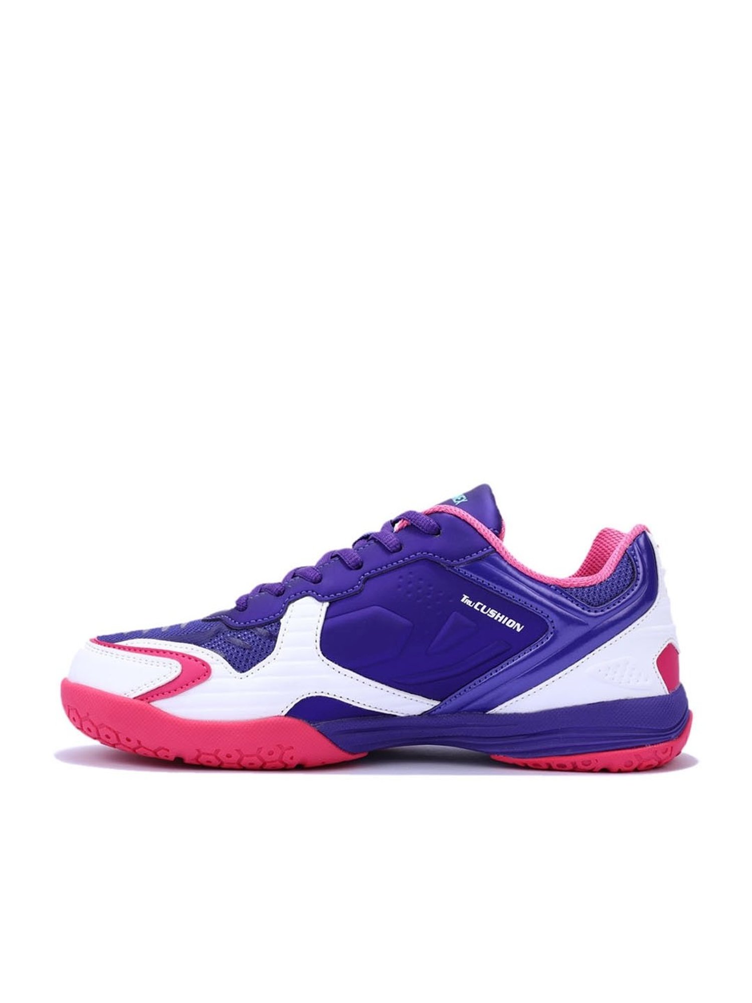Yonex Badminton Shoe DUAL WHITE PURPLE VELVET BRIGHT ORCHID NON MARKING TRU CUSHION