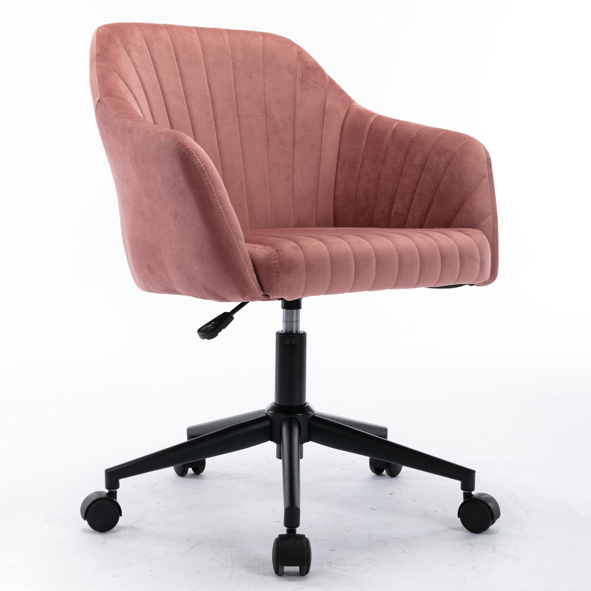 Home Office chair with Middle back, Modern Design velvet chair with arms