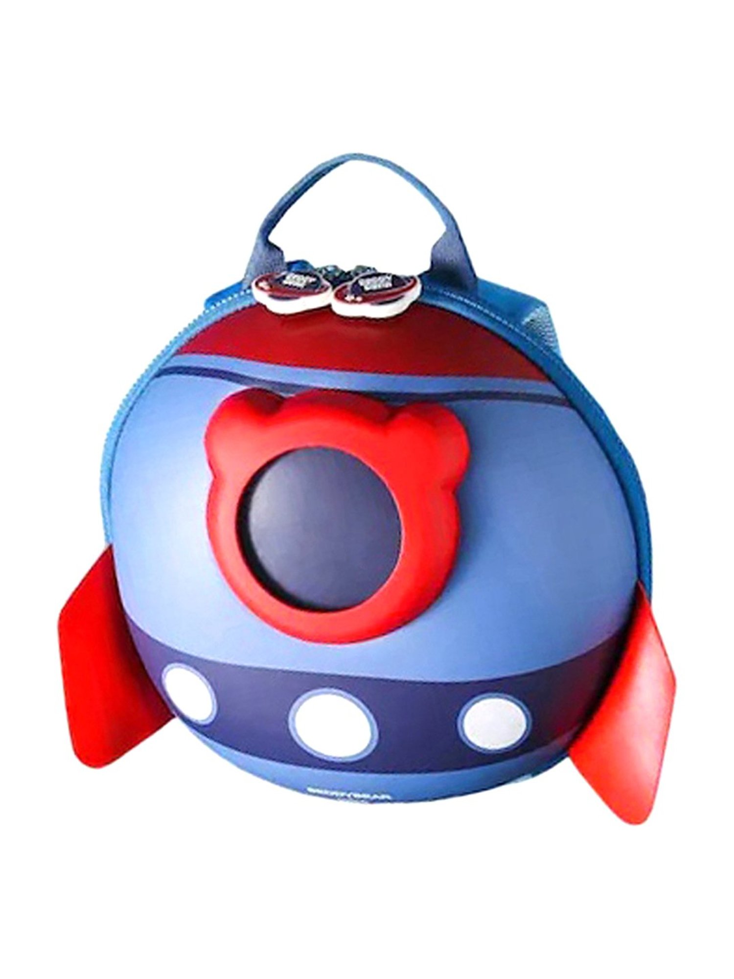 Little Surprise Box Space Capsule 3d Fins Blue Printed Backpack