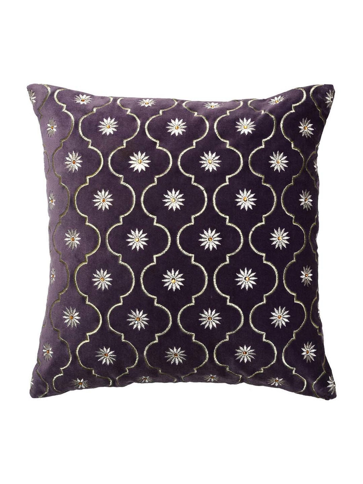 @home Nilkamal Lavender Cotton Cushion Covers - Set of 2