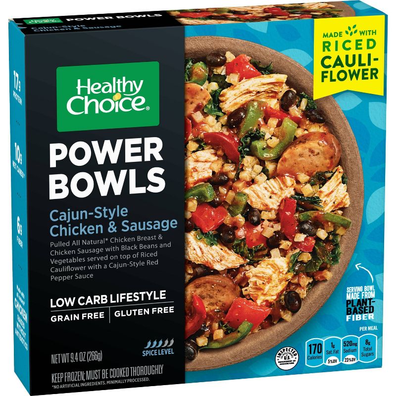 Healthy Choice Frozen Power Bowls Cajun Style Blackened Chicken