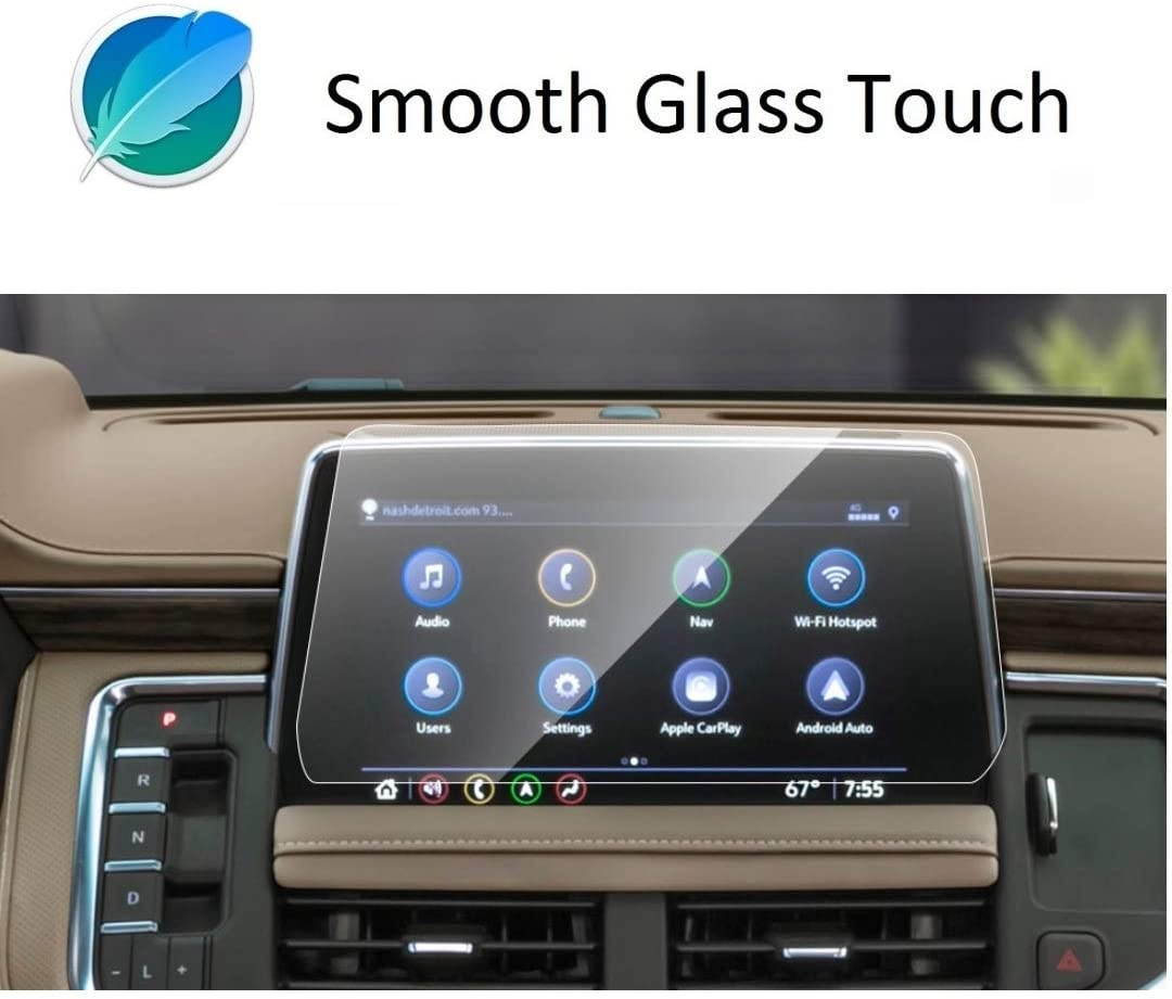 Screen Protector Compatible with 2020 2021 Yukon Suburban Tahoe 10.2 Inch Touch Screen,Anti Scratch,Shock-Resistant,Premium Tempered Glass