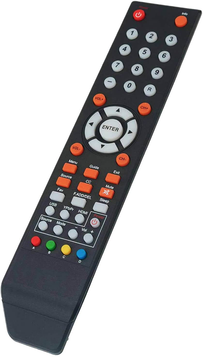 New 8142026670003C Remote Control fit for Sceptre LED HDTV C658CV-UMR U435CV-UMR U500CV-UMR U505CV-UMR U515CV-UMR U558CV-UMR U650CV-UMR U750CV-UMR U758CV-UMR X322BV-SRN X322BV-SRR X325BV-FSR