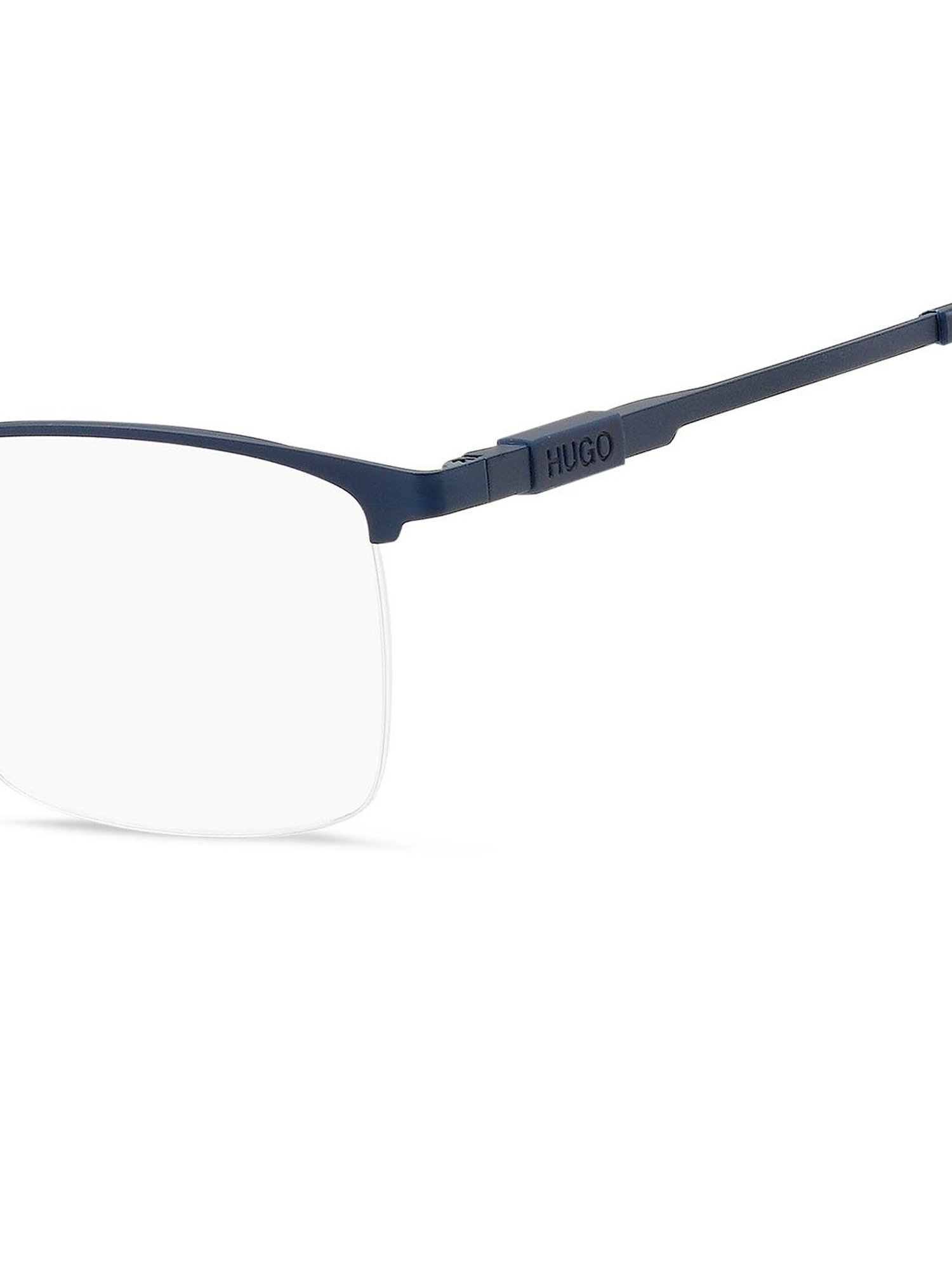 HUGO Blue Rectangular Eye Frames for Men