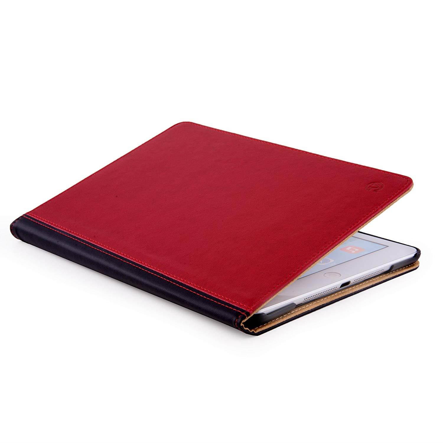 VanGoddy Red and Black Portfolio Case with Stand For Apple iPad Air