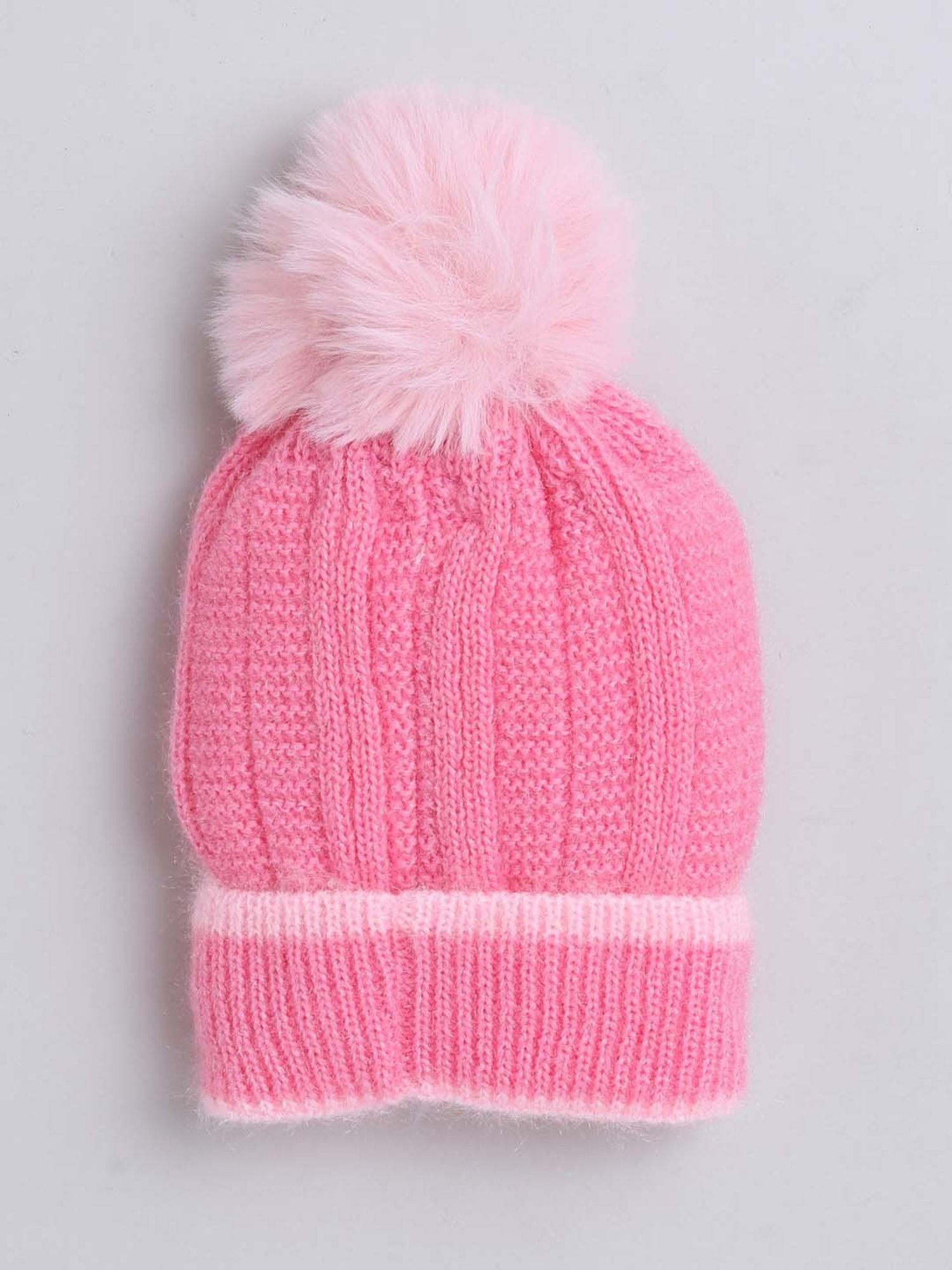 The Magic Wand Kids Pink Applique Winter Cap
