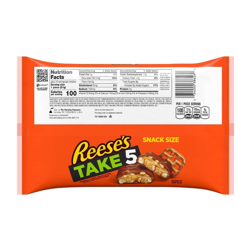 Take 5 Snack Size Candy Bars - 11.25oz