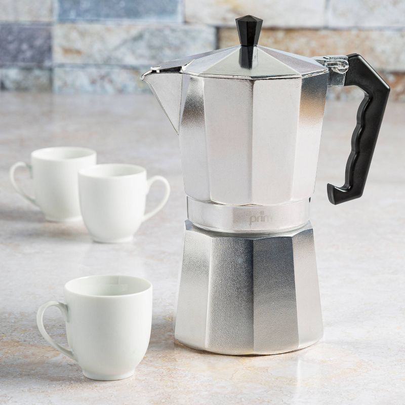Primula 9-Cup Espresso Maker - Silver
