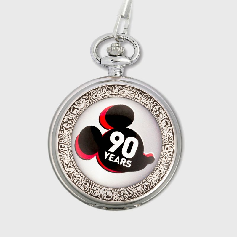 Men's Disney Mickey Mouse Pocket Watch - Silver