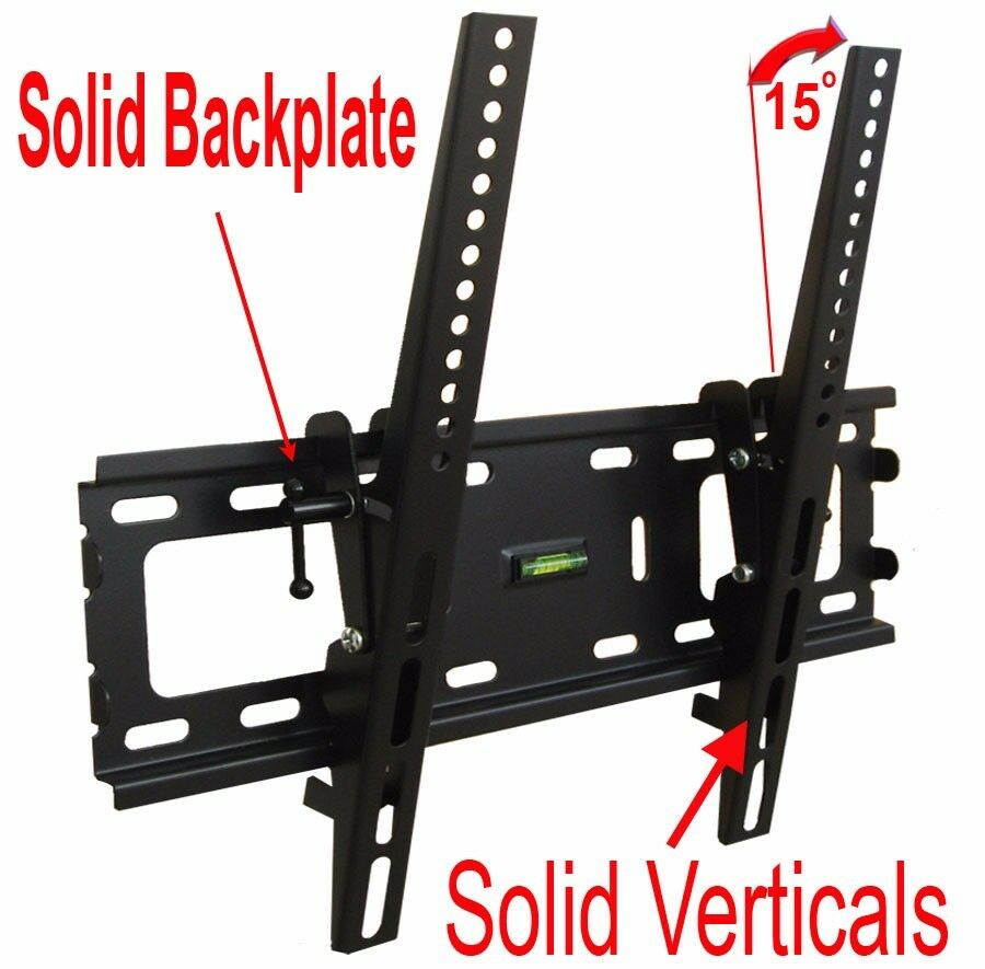 SLIM LCD LED PLASMA FLAT TILT TV WALL MOUNT BRACKET 24 30 32 37 42 46 47 50 55