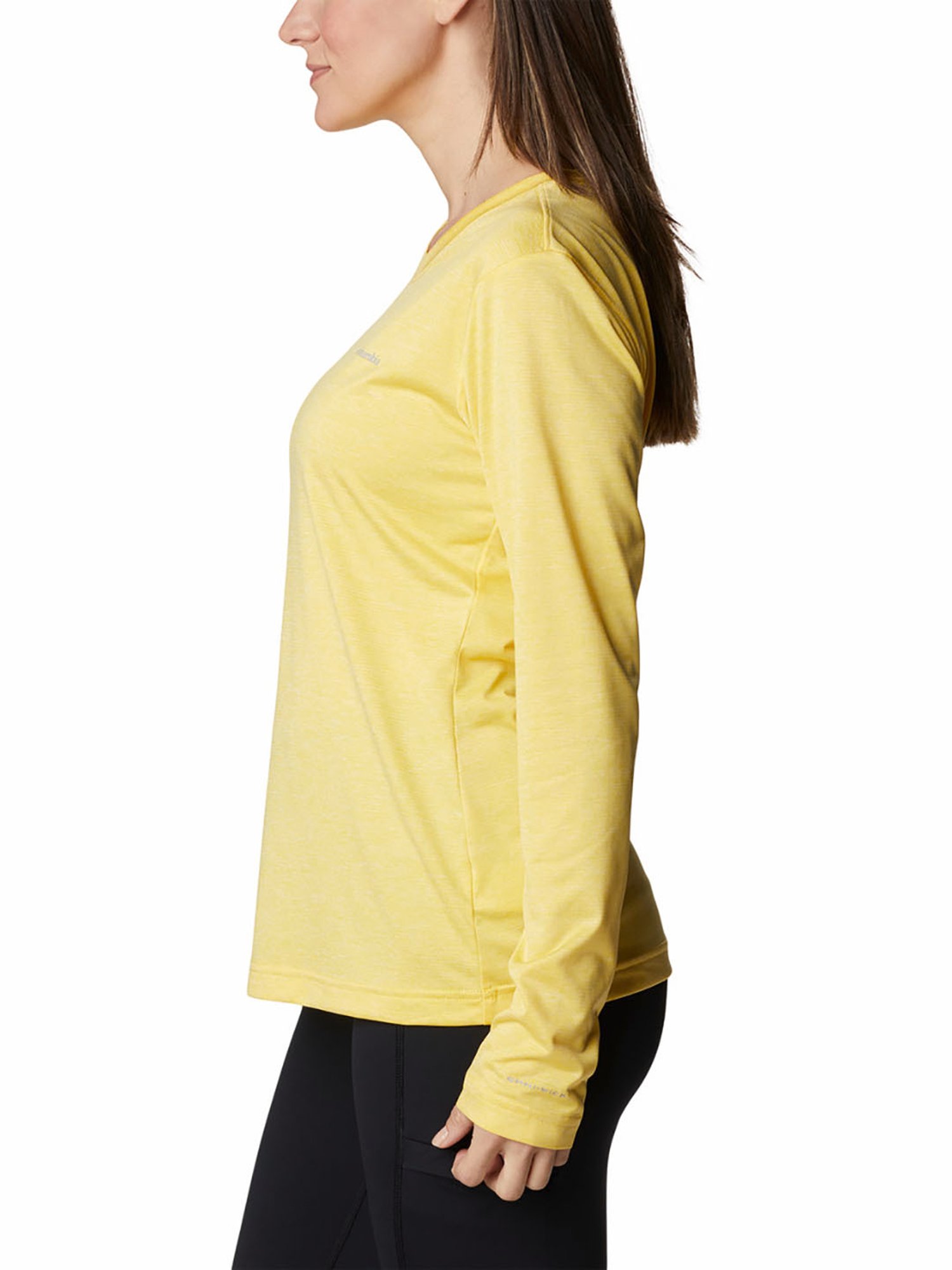 Columbia Yellow Round Neck T-Shirt