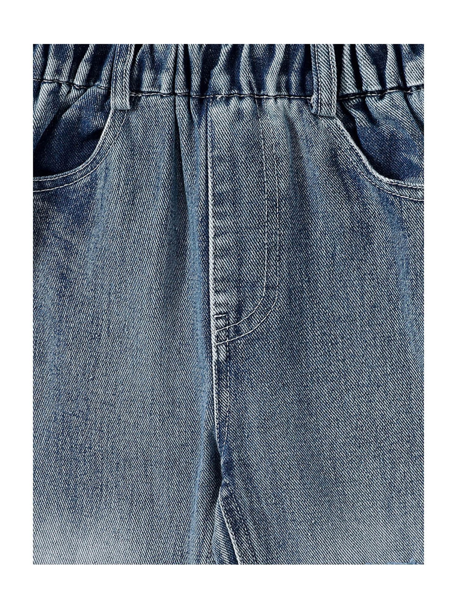 Kotty Girls Blue Graphic Print Jeans