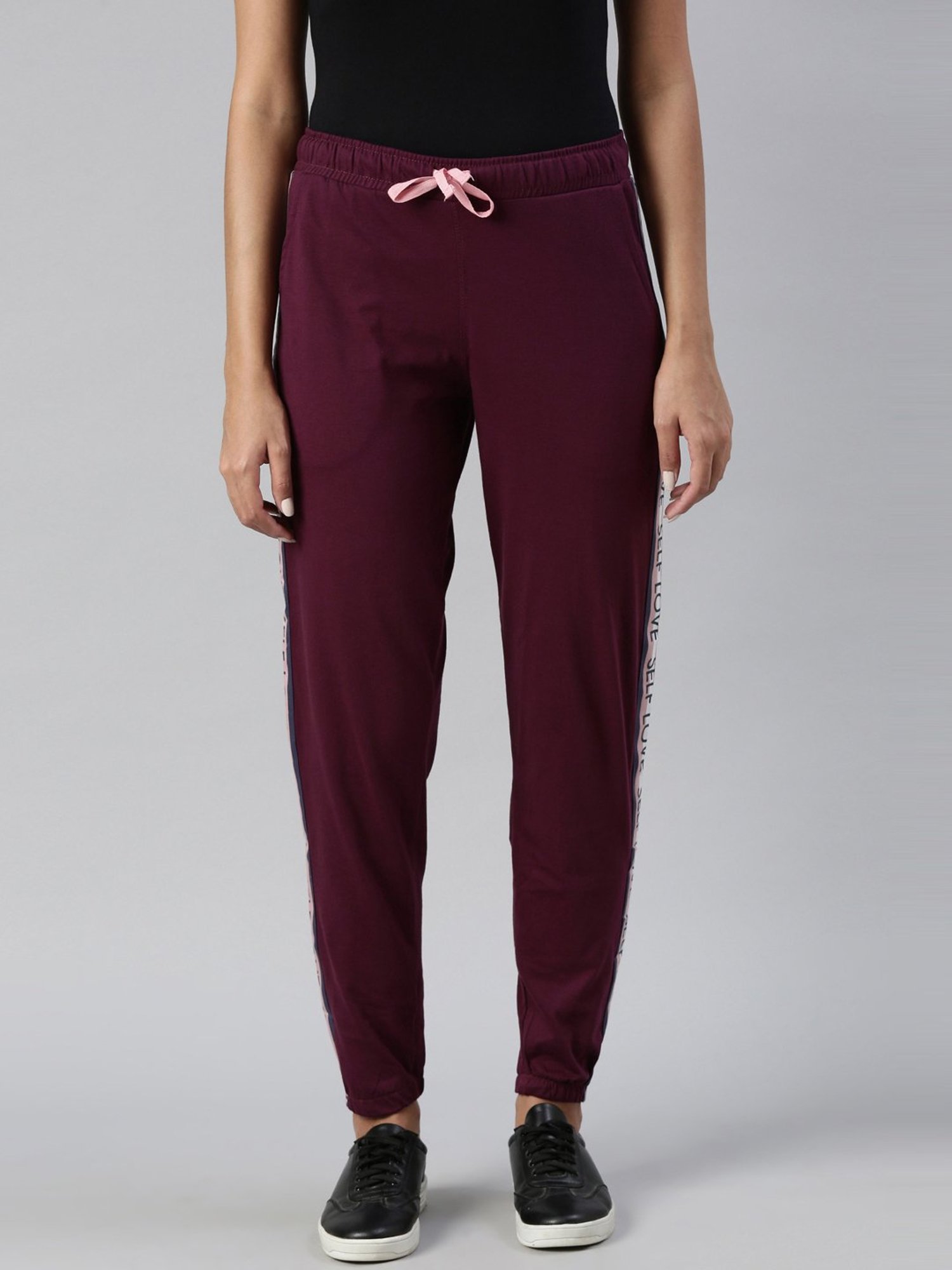 Dixcy Slimz Maroon Cotton Joggers