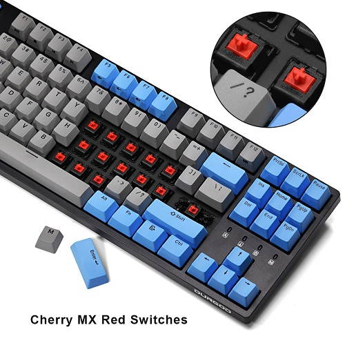 K320 Mechanical Keyboard 87-Key TKL PBT Doubleshot Keycap Cherry MX Brown Blue Red Silver Silent Red Switch US QWERTY-Layout